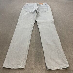 vtg Levis 501 0657 Denim Gray Jeans USA Made Distressed Altered 30x34 80s Mens‎
